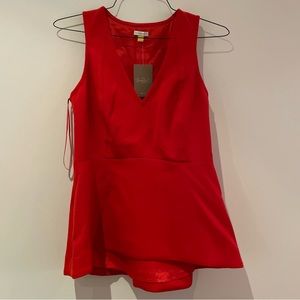 Red Anthropologie Tank Top